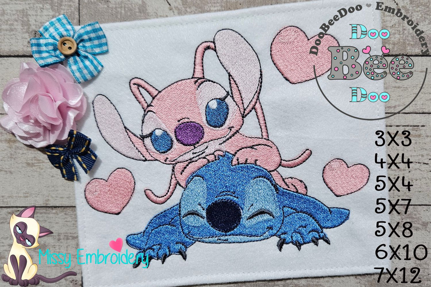 Galactic Sweethearts – Fill Stitch – Machine Embroidery Design