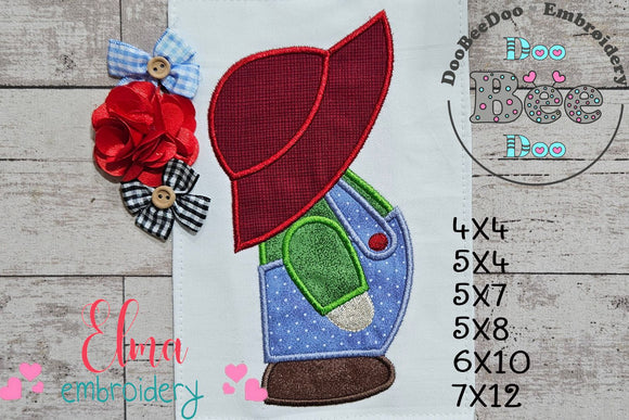 Sunbonnet Sam - Applique - Machine Embroidery Design