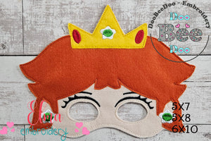 Princess Daisy Super Mario Mask ITH Project - Applique - Machine Embroidery Design