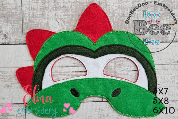 Yoshi Super Mario Mask ITH Project - Applique - Machine Embroidery Design