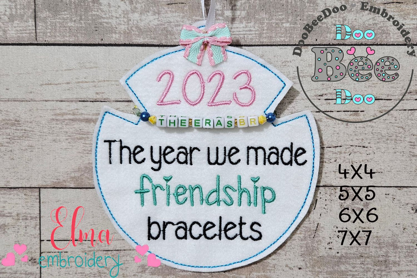 2023 The Year We Made Friendship Bracelets - ITH Project - Machine Embroidery Design