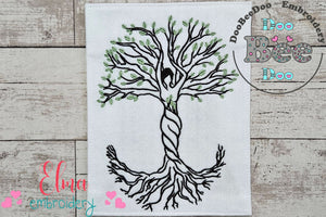 Mother Nature Tree - Fill Stitch - Machine Embroidery Design