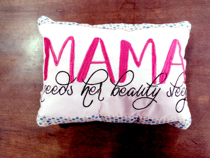 Mamma Pillow - ITH Project - Machine Embroidery Design