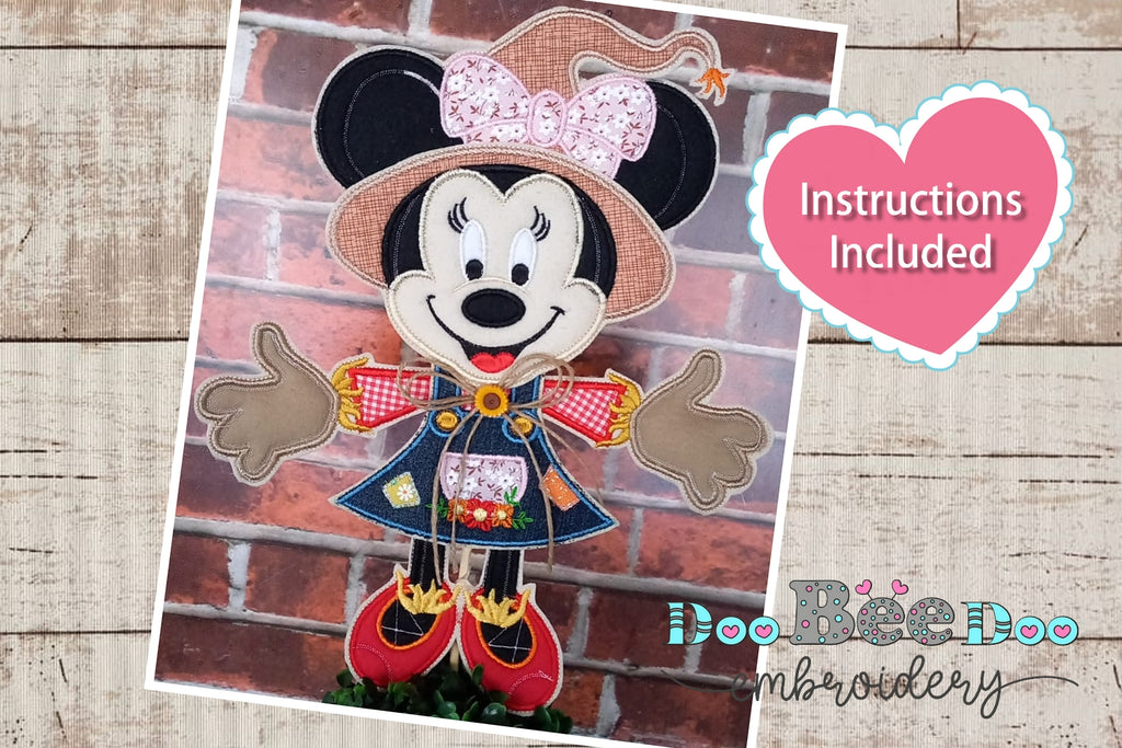 Minnie Scarecrow - ITH Project - Machine Embroidery Design