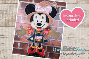 Minnie Scarecrow - ITH Project - Machine Embroidery Design