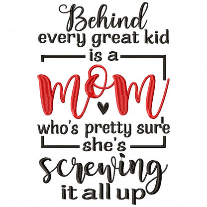 Mom / Mum Sayings - Fill Stitch - Machine Embroidery Design