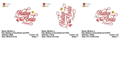 Elegant Wedding Roles Bundle – Satin Stitch – Machine Embroidery Design