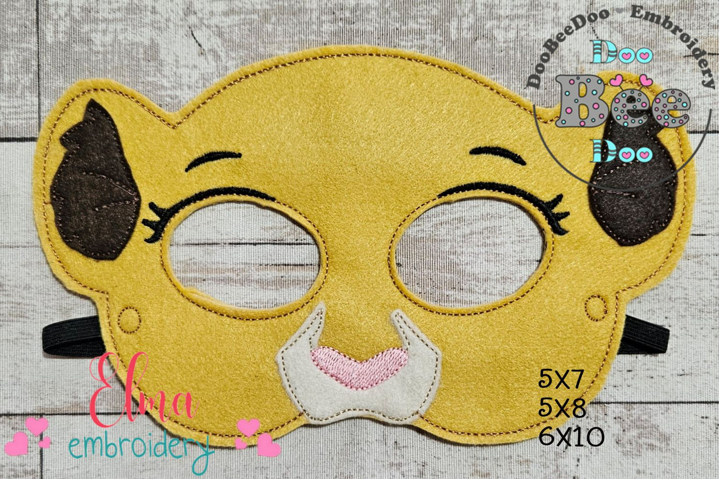 Lion Girl Mask – Appliqué – ITH Project