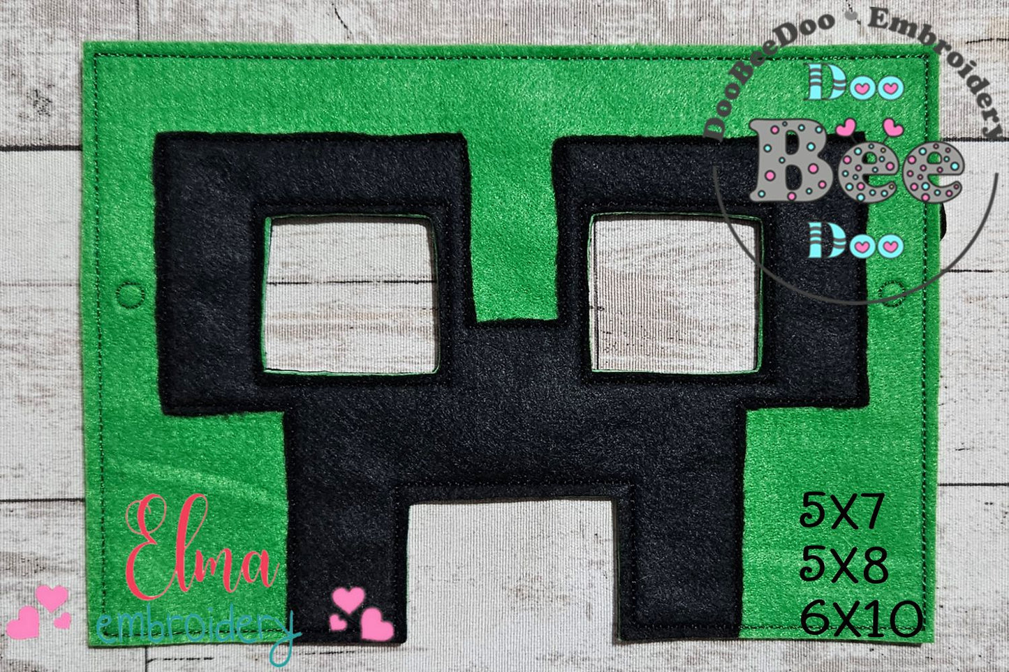 Creeper Mask – Appliqué – ITH Project