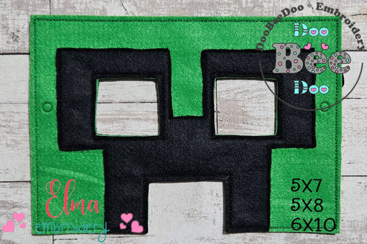 Creeper Mask – Appliqué – ITH Project