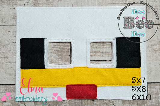 Minecraft Chicken Mask – Appliqué – ITH Project 🧵🎮