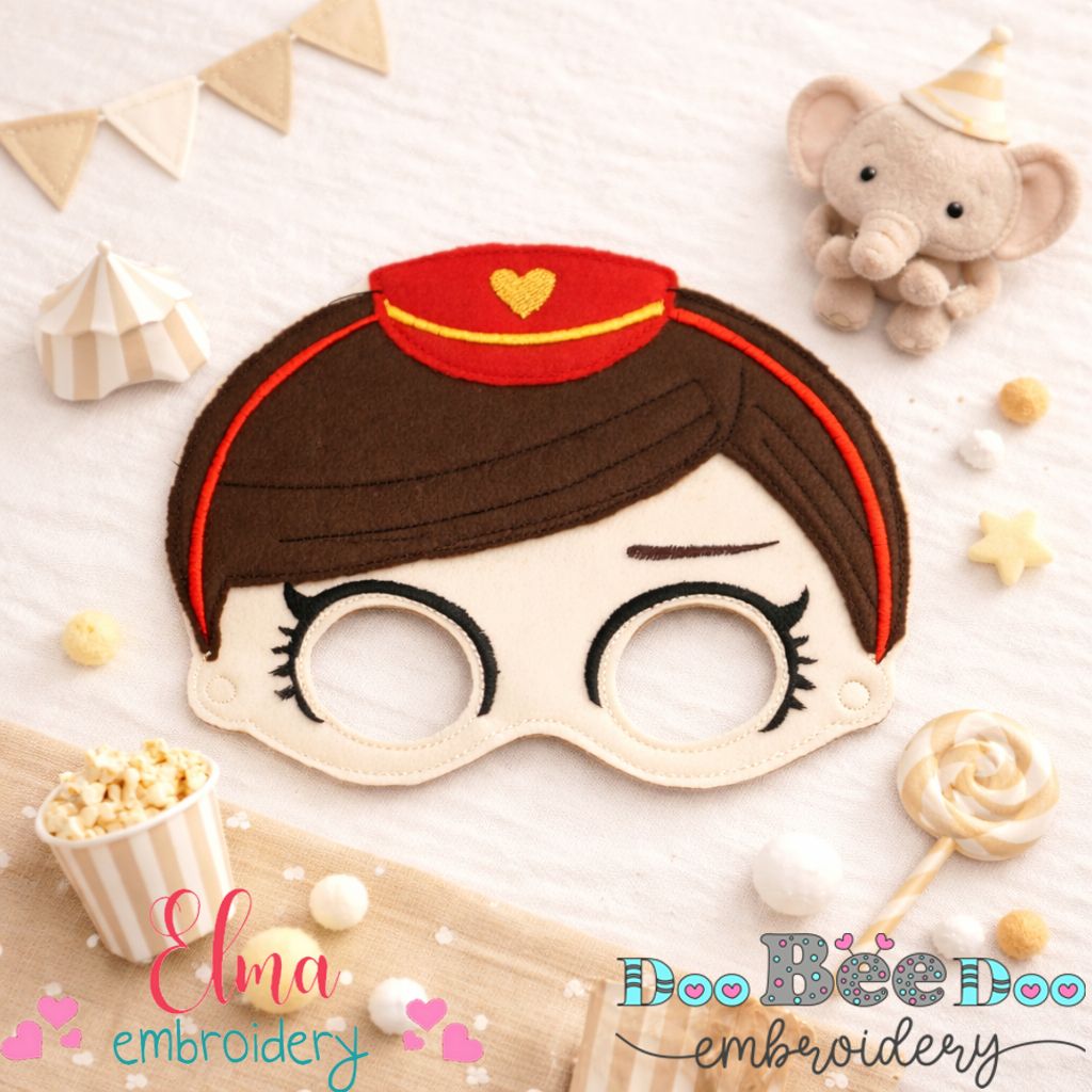 LOL Circus Doll Mask – Appliqué – ITH Project