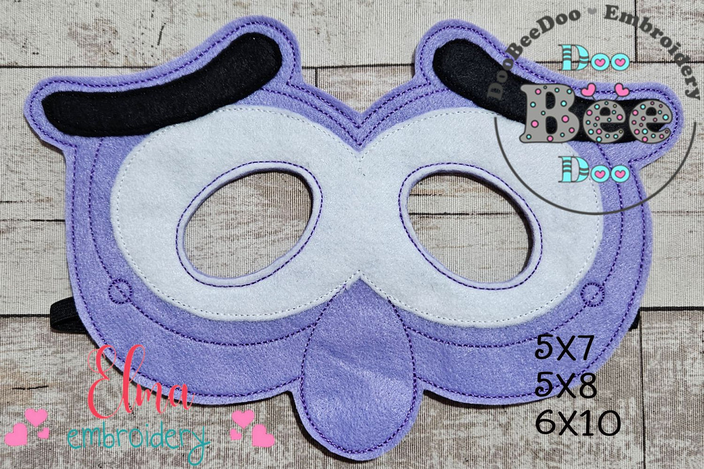 Inside Out Fear Mask ITH Project - Applique - Machine Embroidery Design