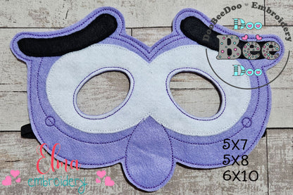 Inside Out Fear Mask and Bracelet ITH Project - Applique - Machine Embroidery Design