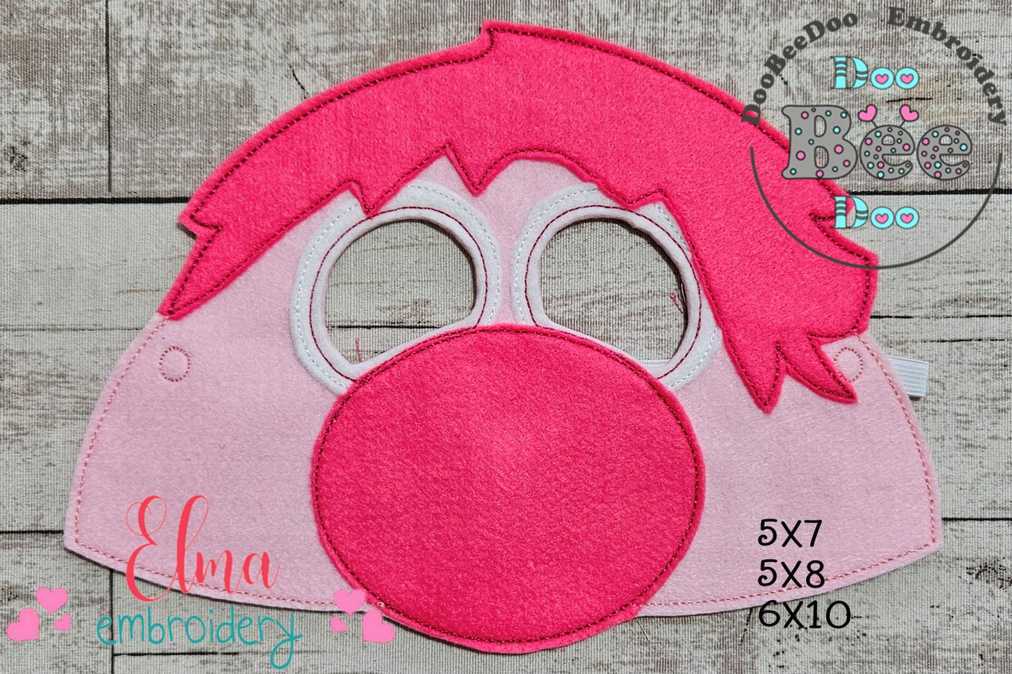 Inside Out Embarrassment Mask ITH Project - Applique - Machine Embroidery Design