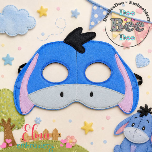 Eeyore From Winnie The Pooh Mask – Appliqué – ITH Project