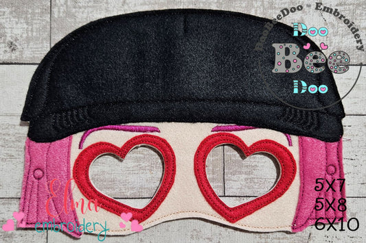 Mira Heart Eyes Mask – Appliqué – ITH Project