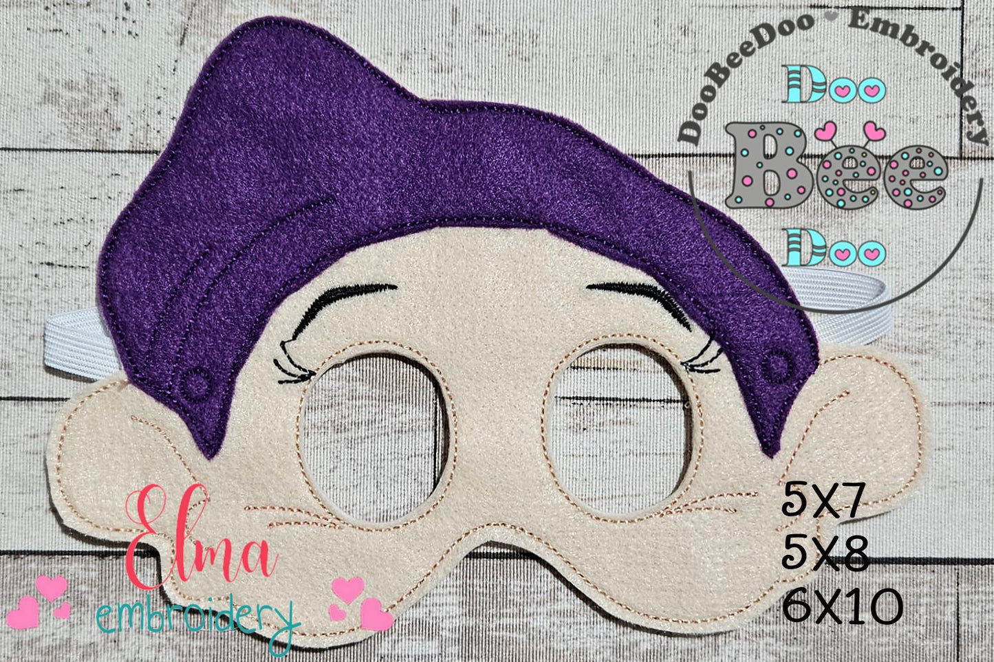 💜 Dopey Dwarf Mask – Appliqué – ITH Project