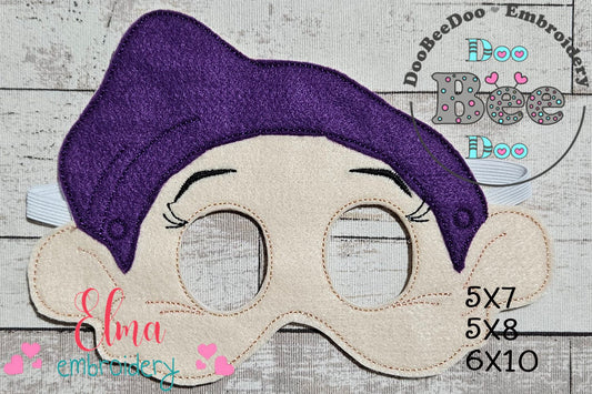 💜 Dopey Dwarf Mask – Appliqué – ITH Project
