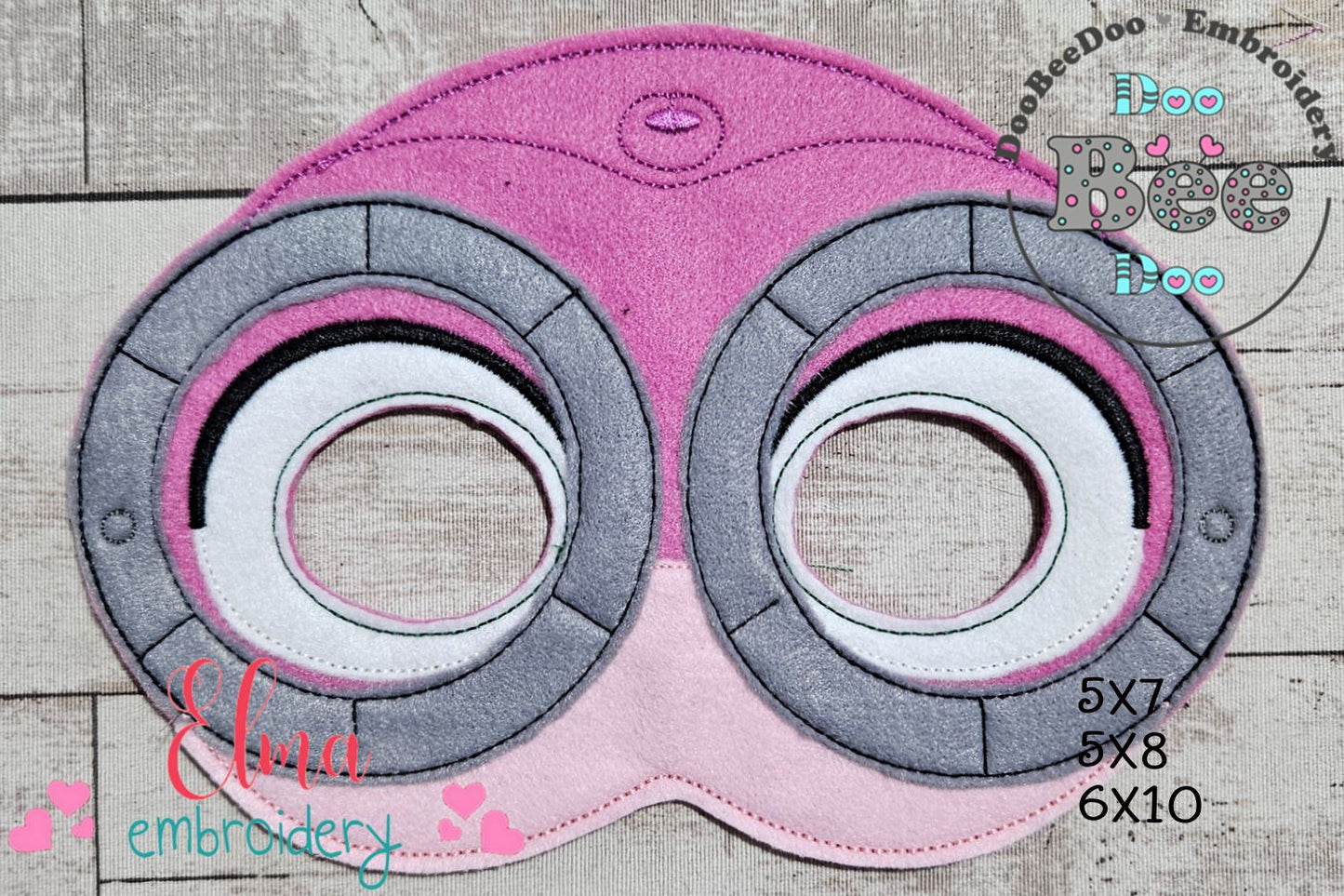 SuperKitties Otto Mask – Appliqué – ITH Project