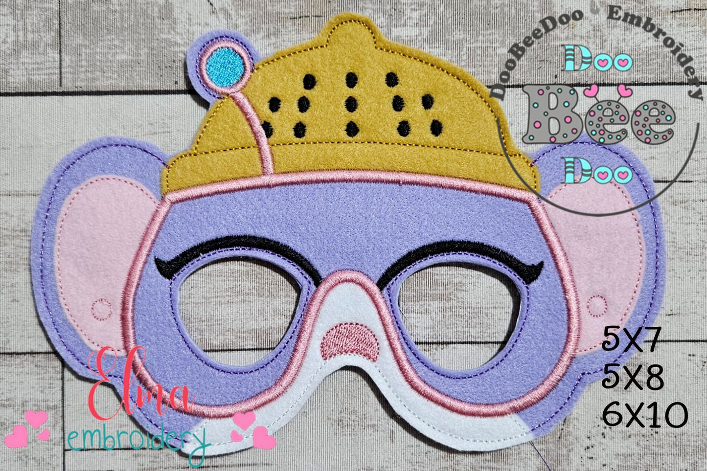 SuperKitties Lab Rat Mask – Appliqué – ITH Project
