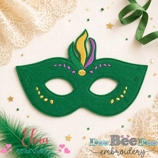 Mardi Gras Mask – Appliqué – ITH Project