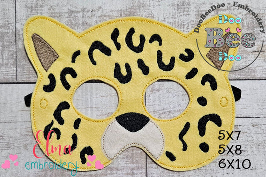 Cheetah (Jaguar) Mask – Appliqué – ITH Project 🐆✨