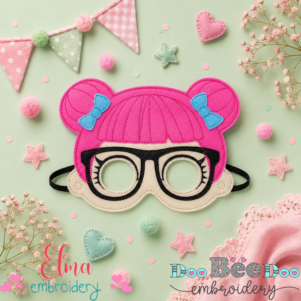 Teacher's Pet LOL Surprise Mask – Appliqué – ITH Project