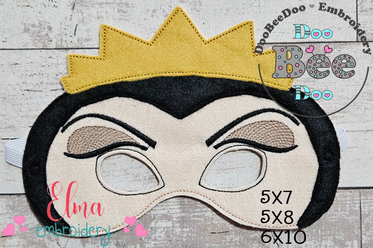Snow White Collection Mask – Appliqué – ITH Project