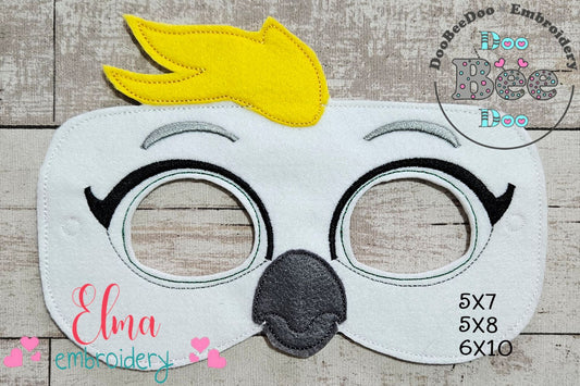 SuperKitties Zsa Zsa Mask – Appliqué – ITH Project 🦜✨