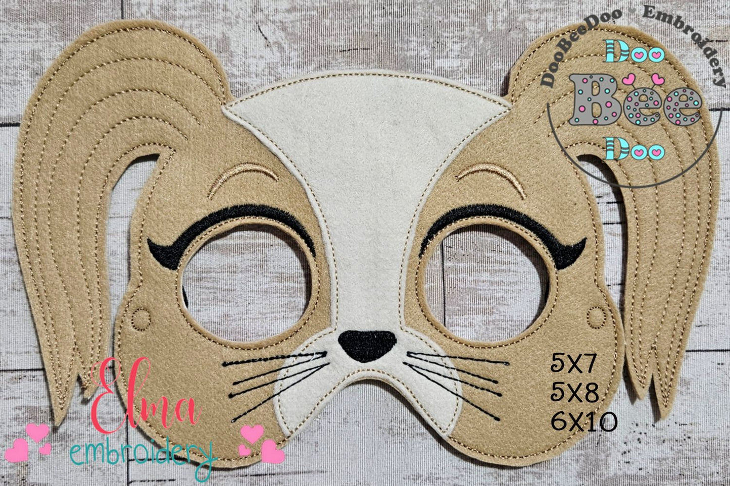 SuperKitties Mr. Puppypaws Mask – Appliqué – ITH Project 🐶✨