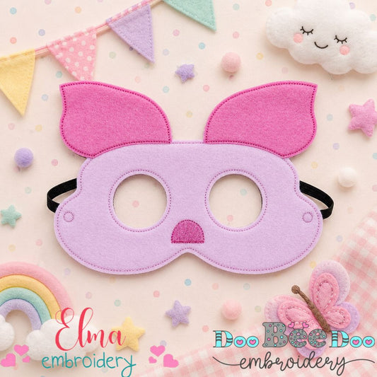 Piglet From Winnie The Pooh Mask – Appliqué – ITH Project