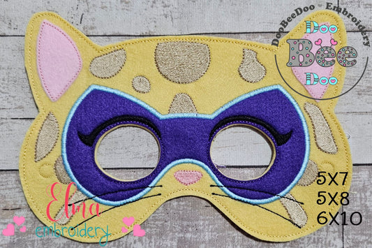 SuperKitties Sparks Mask – Appliqué – ITH Project