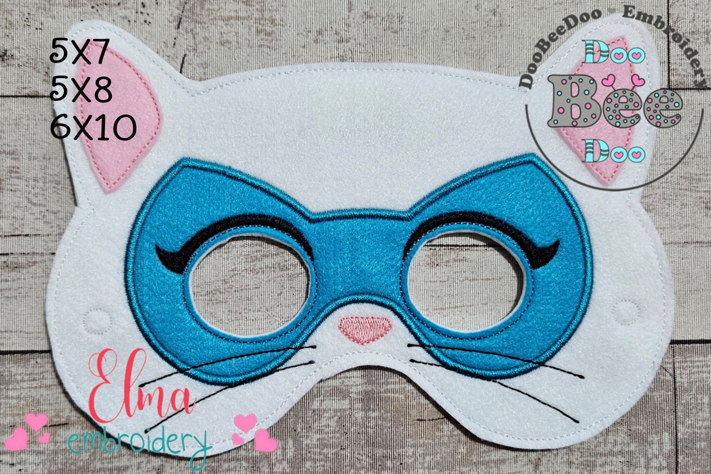 SuperKitties Bitsy Mask – Appliqué – ITH Project