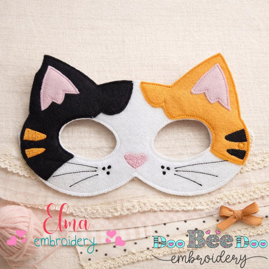 Calico Cat Mask – Appliqué – ITH Project