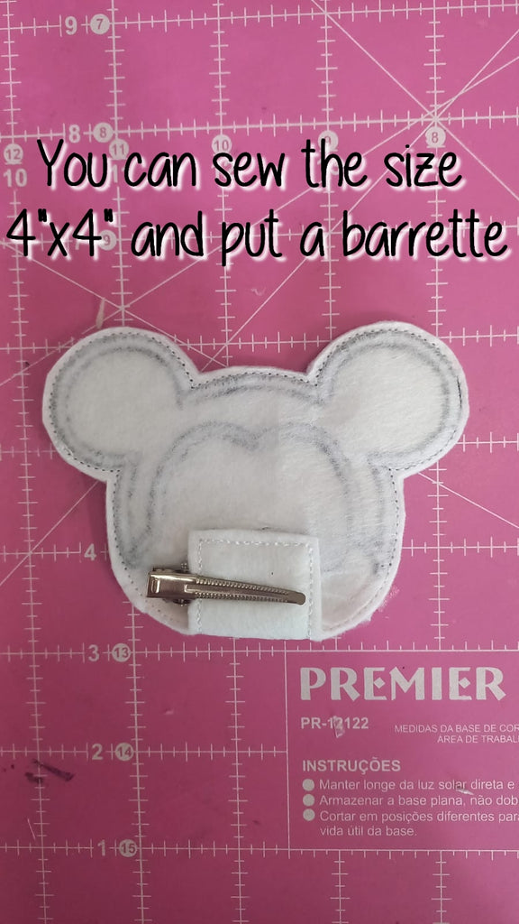 Marie The Cat Headband - ITH Project - Machine Embroidery Design