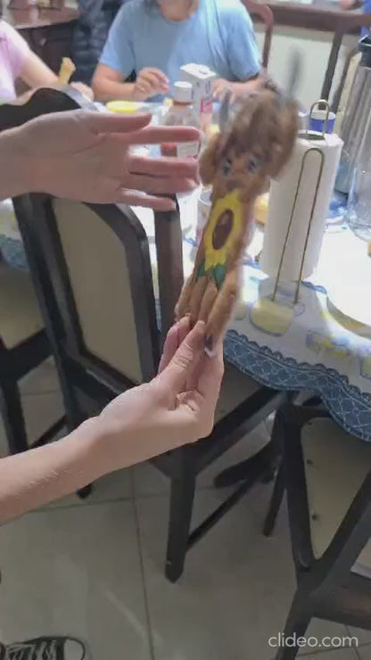 Highland Cow Sunflower Paper Towel Holder Cover - ITH Project - Machine Embroidery Design