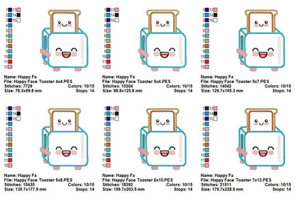 Happy Kitchen Friends Collection - Appliqué - Machine Embroidery Design