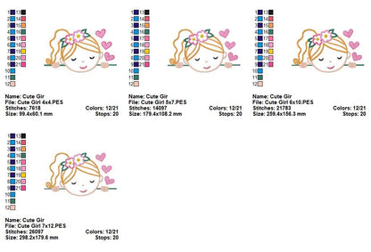 Peekaboo Cuties Collection - Applique - Machine Embroidery Design