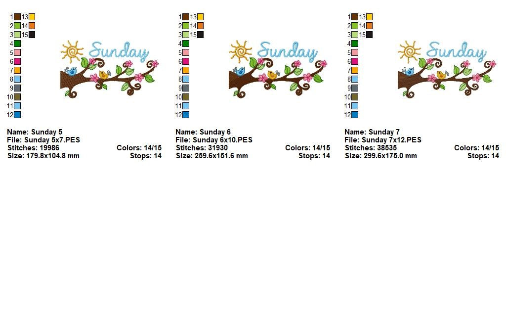 Sweet Days Garden - Applique - Machine Embroidery Design