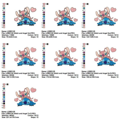 Galactic Sweethearts – Fill Stitch – Machine Embroidery Design