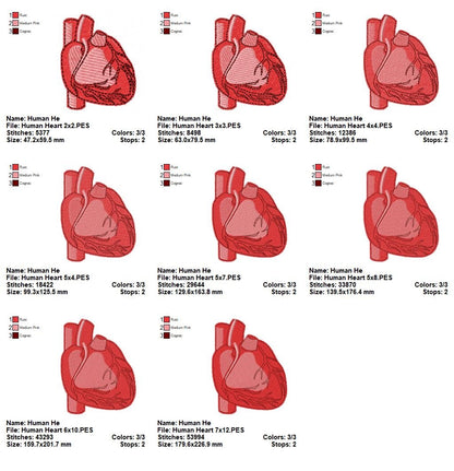 ❤️ Stitch My Heart – Fill Stitch – Machine Embroidery Design