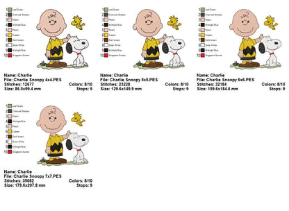 Peanuts Friendship Fun 🐶 – Fill Stitch – Machine Embroidery Design