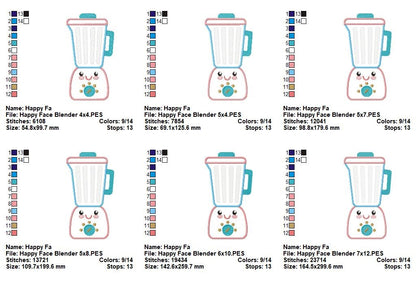 Happy Kitchen Friends Collection - Appliqué - Machine Embroidery Design