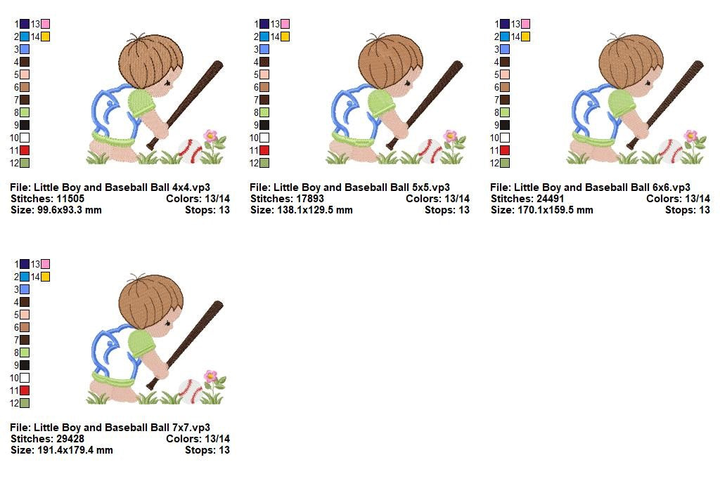 Little Baseball Buddy - Appliqué - Machine Embroidery Design
