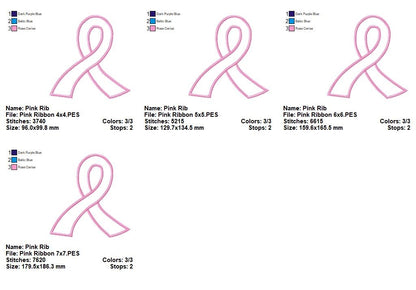Hope Awareness Ribbon - Appliqué - Machine Embroidery Design