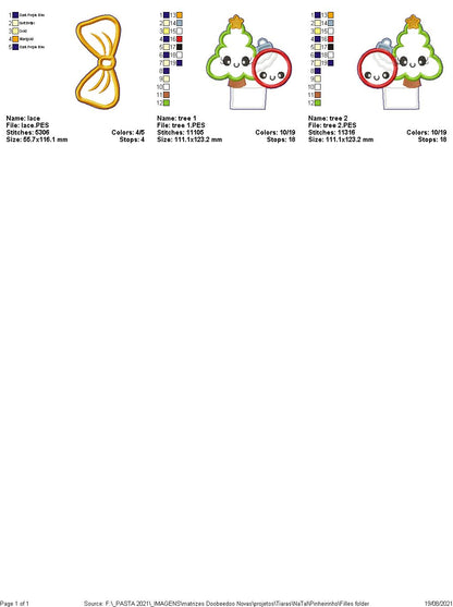 Christmas Tree Headband - ITH Project - Machine Embroidery Design