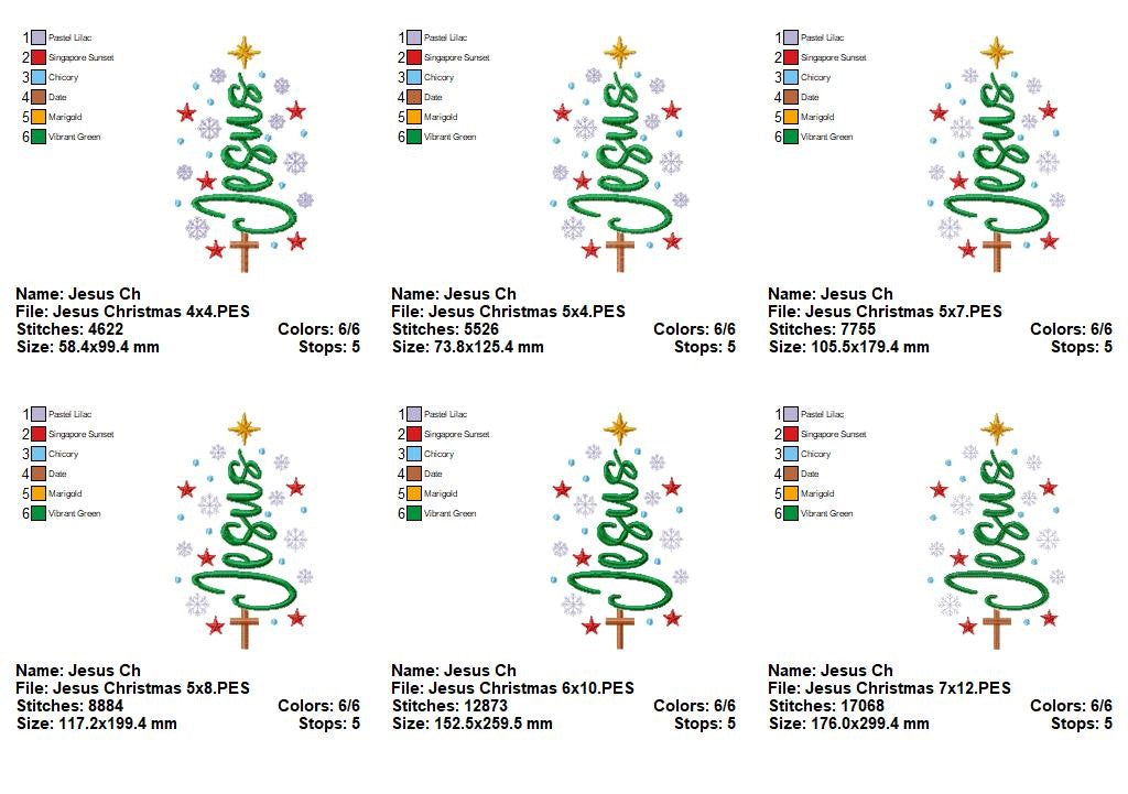 Blessed Christmas Sparkle – satin stitch – Machine Embroidery Design