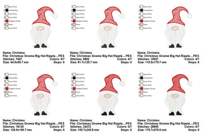 Christmas Gnome Collection - Fill, Sketch & Applique - Machine Embroidery Design