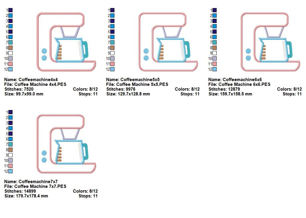 Sweet Kitchen Essentials - Appliqué - Machine Embroidery Design